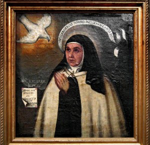 Teresa of Avila (photo of painting by Fray Juan de la Miseria 1576)